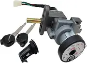 Ignition Switch for Bws125 for Zuma125 Yw125 Yw for Bws for Zuma 125cc Motorcycle Spare Part Scooter Key Ignition Switch Set Lock Motorcycle Ignition Switch Lock(Round)