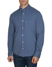 [Gant] Regular Sunfaded Jersey Pique Shirt in Dusty Blue Sea