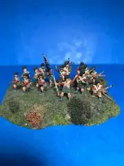 AIRFIX 1/72 18 PLASTIC HIGHLANDER NAPOLEONIC INFANTRY/VIGNETTE WELL PAINTED !
