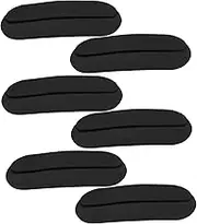 Veemoon 6Pcs Mini Silicone Invisible Shoulder Pads Non Slip Shoulder Strap Enhancers for Women Comfortable Padded Gaskets for Everyday Use Black