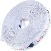 Garneck 1 Roll 2025 Graduation Ribbons for Crafts of Congrats Hat Ribbons with Foil Printing for Scrapbooking DIY Projects Class of Theme