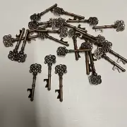 Lot Of 23 Skeleton Key Bottle Opener Wedding Gift Party Favor Metal Nice S28258