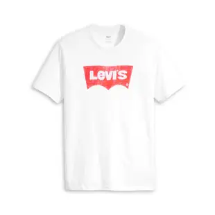 【LEVIS 官方旗艦】男款 寬鬆版短袖T恤 / 手感印製Batwing LOGO 人氣新品 22491-1459