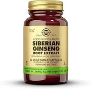 Solgar Siberian Ginseng Root Extract Vegetable Capsules - Pack of 60