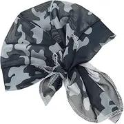 [CALLARON] Multifunctional Mens Head Scarf Lightweight Sun Protection Cap for Outdoor Sports Breathable Athletic Sweat Cap with Stylish Printing Comfortable Fit for Various Head Camouflage