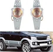 Side Rearview Mirror Lights Blinker Front Fog Light Car Corner Turn Signal Lights Side Bumper Driving Light For Toyota For Daihatsu For Terios J100 1999 2000 2001 2002 2003 2004 2005(Left and Right)