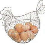 《KITCHENCRAFT》復古造型雞蛋籃(公雞) | 冰箱收納盒 蔬果收納盒 分層分格
