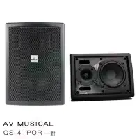 在飛比找momo購物網優惠-【AV MUSICAL】QS-41POR 壁掛式喇叭(黑色一