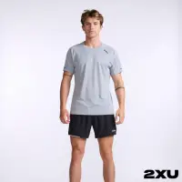 在飛比找momo購物網優惠-【2XU】男 Aero運動短袖上衣(灰/反光黑)