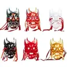 Full Face Mask Masquerade Mask Cosplay Mask Hand Painted Nuo Operas Mask Gifts