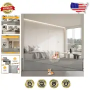 118-Inch Extra Wide Retractable Baby Gate – Safe Mesh Barrier for Kids & Dogs