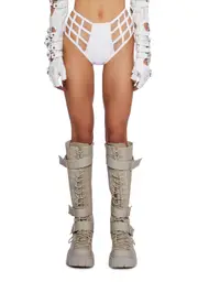 [Club Exx] Deviant Treasure Booty Shorts - White