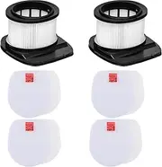 IZ201UK Filters Set Replacement for Shark Classic Anti Hair Wrap Cordless Stick IZ201UK IZ201UKT IZ251UK IZ251UKT IZ103UKGB Cleaner,2 Post Motor Filters and 4 Foam & Felt Filters (IZ201 Filter)
