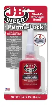 New J-B WELD Oem Approved Perma-Lock Red Threadlocker High Strength 36ml 27136