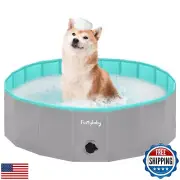 Furrybaby Dog Pool, Foldable Dog Pools for Large Dogs Portable Pet Pool Kiddi