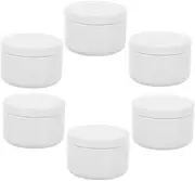 SAFIGLE Candle Making Tins Essential Oil Storage Jars Round Metal Tea Cans Airtight Candle Boxes