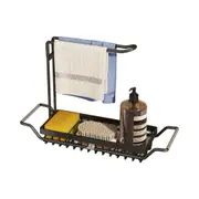 Storage Rack Holder Kitchen Faucet Soap Sponges Caddy Organizer Sink