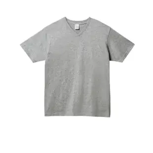 【日本 PRINTSTAR】純棉 5.6oz V領重磅T恤-男女同款(麻灰)