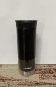 Contigo 20oz SnapSeal travel tumbler Stainless Steel Mug - Licorice/Black