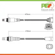 2x New * OEM * Pre-Cat & Post-Cat Oxygen Sensors For Nissan Qashqai J10 2.0L