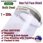 Full Face Shield Mask Clear Protective Film Shields Visor Safety Cover Anti-Fog