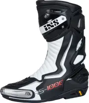 IXS RS-1000 Motorcycle Boots, black-white, Size 41 for Men Black White