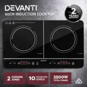 Electric Induction Cooktop 60cm Portable Ceramic Cook Top Kitchen Cooker 3500W