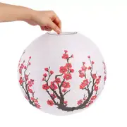 35cm Plum Blossom Round Paper Lantern Lamp Shade Chinese Oriental Style Light^h^