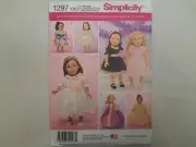 Simplicity Pattern - 18" Doll Clothes (One Size) #1297 - Uncut