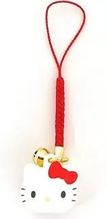 [Friend] Sanrio Bell Key Chain Key Ring Holder with Mascot (Hello Kitty), Red