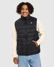 Unisex Aldo Puffer Vest - BLACK - BLACK