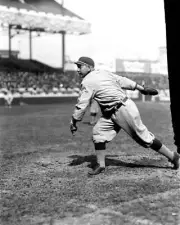 Nicholas Altrock of the Washington Senators throwing a ball Baseball Old Photo