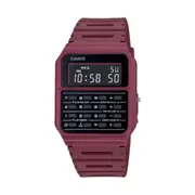Casio CA-53WF-4B Red Vintage Retro Style Unisex Digital Calculator Watch