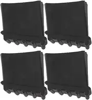 4Pcs Non-Slip Step Ladder Feet Covers, Durable Rubber Pads for Enhanced Grip and Stability, Compatible with Various Ladder Sizes, Black