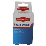 Surgical Basics Non Sterile Gauze Swabs 5cm X 5cm 100 Pack
