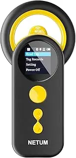 NETUM Bluetooth Pet Microchip Reader, 3-in-1 Wireless Universal Microchip Tag Reader Scanner for Animals with 3.7 cm TFT Screen 1200mAh Battery That Can Store Up to 20,000 Records DJ-130