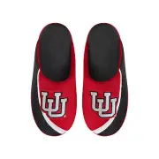 FOCO NCAA Men's Utah Utes 2022 Big Logo Color Edge Slippers