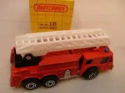 1983 MATCHBOX SUPERFAST #18 FIRE ENGINE LADDER TRUCK NEW IN BOX