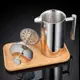 法壓壺雙層不鏽鋼咖啡壺保溫沖茶器法式按壓咖啡壺不鏽鋼304