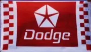Dodge Checkered Racing 3x5 Ft Banner Flag Car Racing Show Garage Wall Workshop