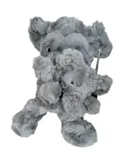 NEW Cloud Island Plush & Rattle Set Mom Baby Elephant Gray 16" Inch Lovey NWT