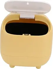 HOUDERCO 1Pc Ninja Mini Double Press Type Desktop Trash Bin Container Creative Mini Garbage Can for Office Home Bathroom Compact Waste Basket