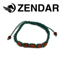 在飛比找momo購物網優惠-【ZENDAR】頂級天然AKA紅珊瑚鼓形編織手鍊 79085
