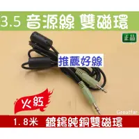 在飛比找蝦皮購物優惠-雙磁環抗干擾3.5mm音源線AUX公對公line音頻線 立體