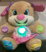 FisherPrice Puppy Pink Sis Girls Laugh & Learn Love to Play Light Up New Unboxed