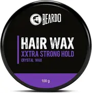 BEARDO XXtra Stronghold Hair Wax, 100gm | Crystal Hair Wax for Men | Glossy Finish | Hair Style, Shine | Extra Strong Hold