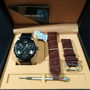 MC蒙地卡羅 陀飛輪錶 手錶禮盒 皮錶帶