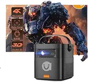 V50 Portable Projector 4K 3D WiFi Full HD1080P Built-in 2x10W Speaker Home Theater Projectors with 15000mAh Battery