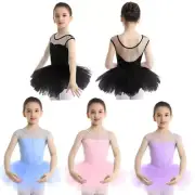 Kids Girls Ballet Dancewear Ballerina Dance Dress Tutu Skirt Gymnastics Costume