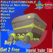 Pokémon Sword and Shield ✨ Shiny Crustle ✨ W/ Best 6IV Customizable